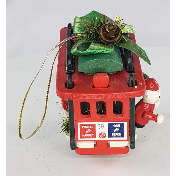 Vintage Christmas Ornament 39 Cable Car Powell Hyde San Francisco - Picture 4 of 6